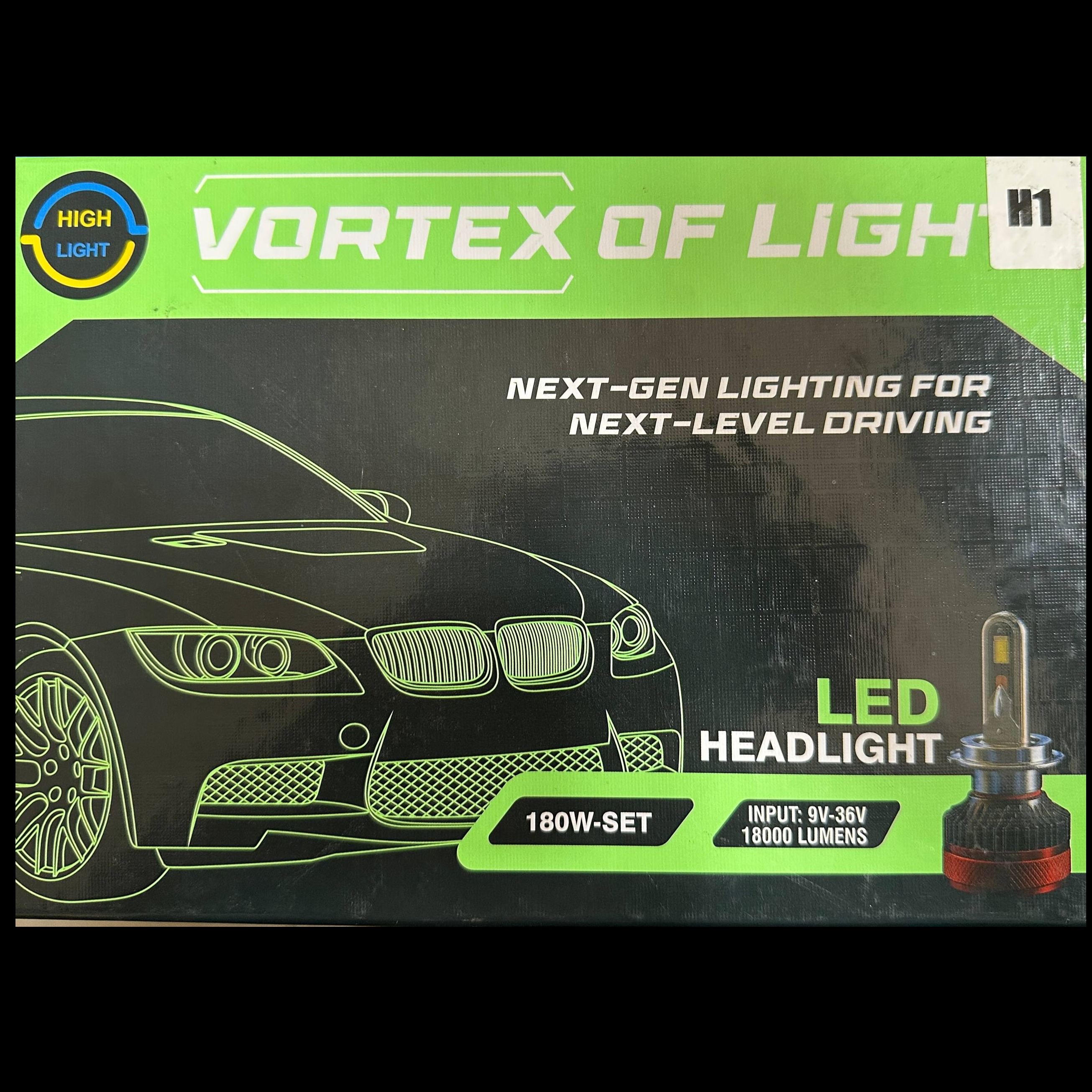 هدلایت VORTEX پایه H7 آفتابی(فابریک)