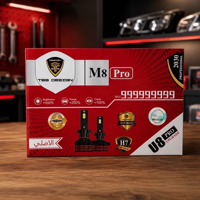 هدلایت M8 PRO TBS پایه H7 یخی